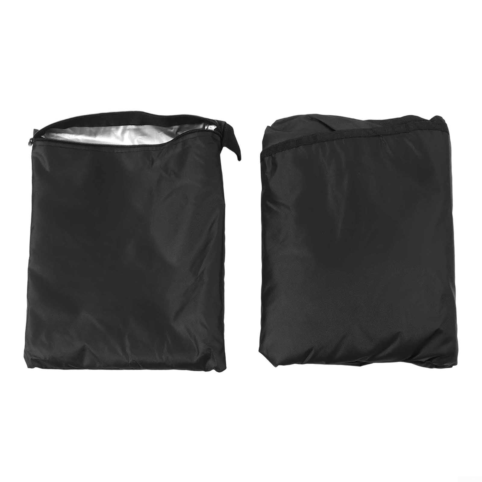 Copertura antipolvere impermeabile in tessuto Oxford 420D, con cerniera, resistente, con strato interno in poliuretano rivestito in argento, nero, varie misure (76 x 35 x 157 cm)