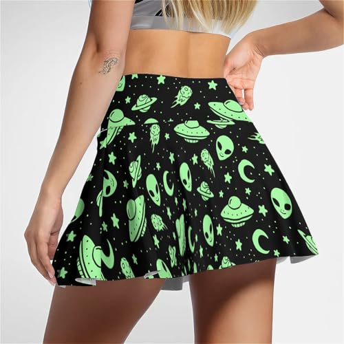 Tennis Skirt for Women with Pockets Inner Shorts, High Waisted Athletic Golf Skorts for Running Workout Sports3