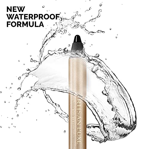 Artisan L'uxe Beauty Velvet Jumbo Eyeliner Pencil - Smokey Eyes In 3 Minutes - Water-Proof, Smudge-Proof, Long-Lasting - Age-Defying Essential Oils - Midnight (Shade: Black) #TOP4