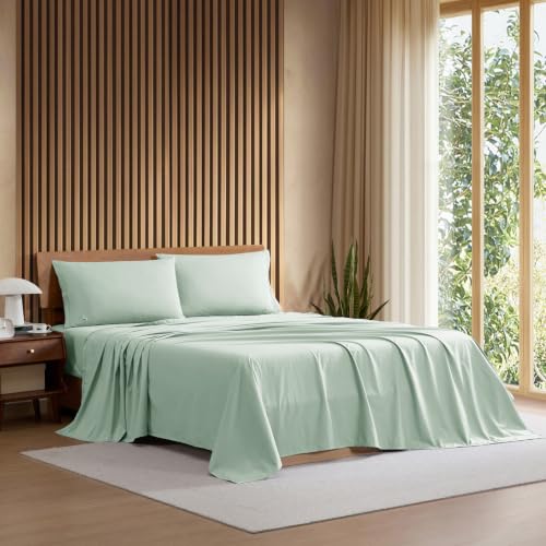 Lacoste ensemble de draps 4 pièces coton menthe glacée lit complet