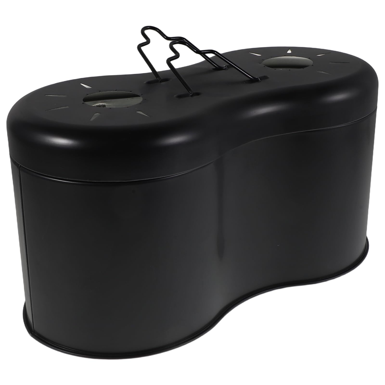 Lampada con Doppio Paralume in Alluminio Nero per Rettili e Sicurezza Affidabile Efficienza Luminosa Migliorata per Rettili e Serpenti in Terrari di Vetro