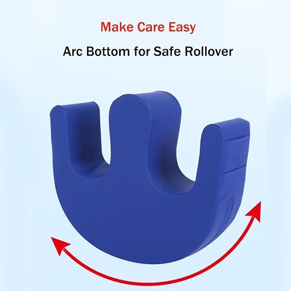 Elderly Anti-Pressure Easy Roller Pillow,Patient Turning Device U-Shaped Pillow,Waterproof Patient Turning Device,Paralysis Bed Rest Nursing Help The Elderly Turn Over (Green)