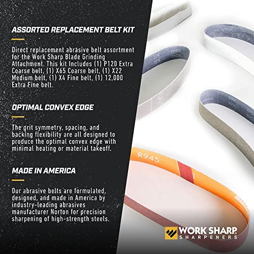 Courroies de remplacement pour affûteur de couteaux meuleuse Work Sharp