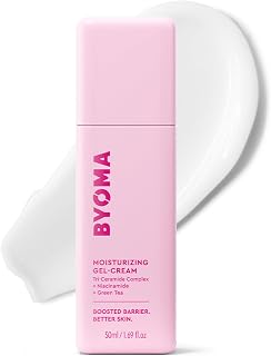 BYOMA Moisturizing Gel Cream: Oil-Free Barrier Repair Face Moisturizer with Niacinamide, Green Tea & Ceramides for Dry Skin - 1.69oz