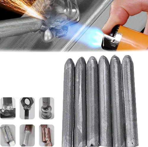 Lot de 6 tiges de soudage universelles à basse température en métal pour soudure facile à fondre, tiges de soudure en aluminium, tiges de soudage faciles...