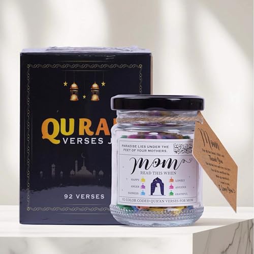 Image of Solmayco Quran Verses Jar for Mom - 92 Inspirational Messages