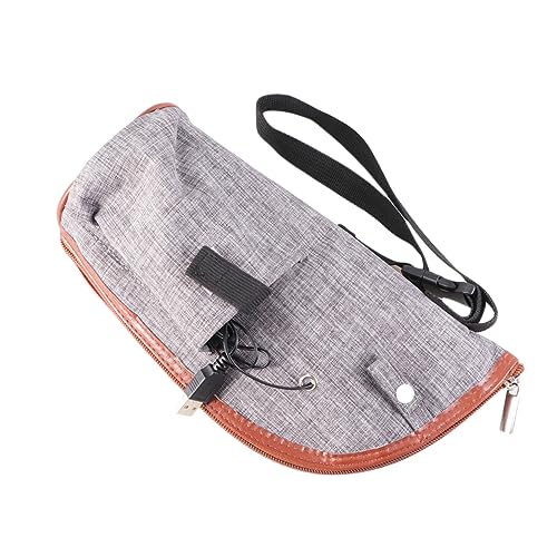 KOMBIUDA Breast Milk Warmer Car Bottle Warmer Stretchable Cover Auto Overheating Protection Safe Travel Companion Grey