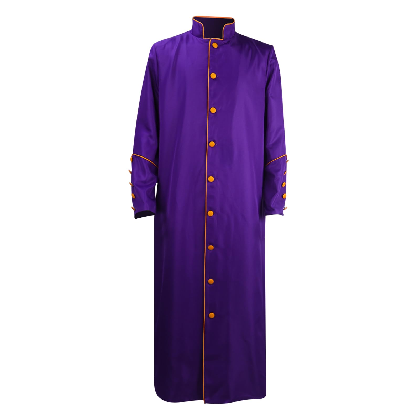 MYAYDMen's Cassock Robe Church Long Robe Choir Minister Clergy Pulpit  Liturgical Multicolored Uniform