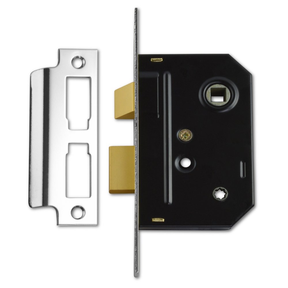 Union Y2294-Ch-2.50 2294 Mortice Bathroom Lock Chrome Finish 63Mm 2.5In Visi