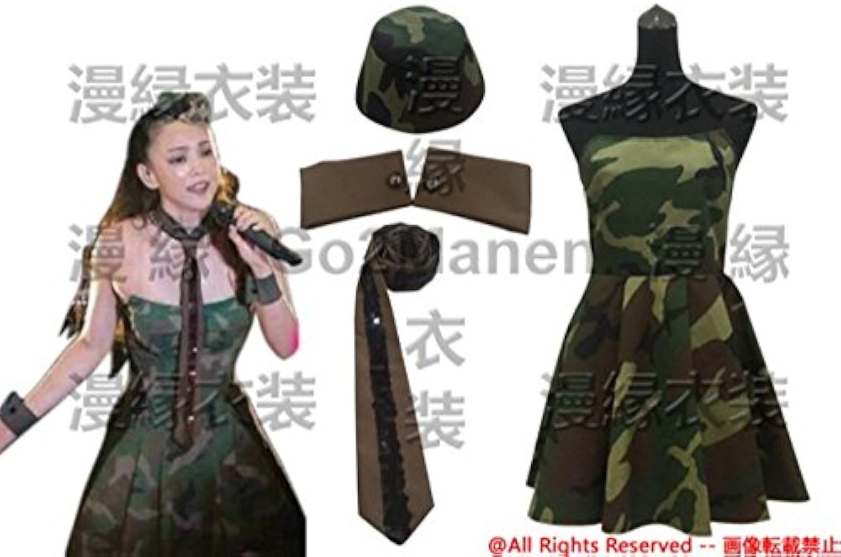 お買得限定品☆夏売れ筋 安室奈美恵 迷彩コス アクリルスタンド セット