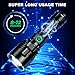 MILAOSHU Rechargeable Flashlights 3000 High Lumens - 2 Pack, 12 Hours Powerful LED Flash Light with Multiple Light Modes, Super Bright & IPX5 Waterproof Torch for Camping, Home, Emergencies