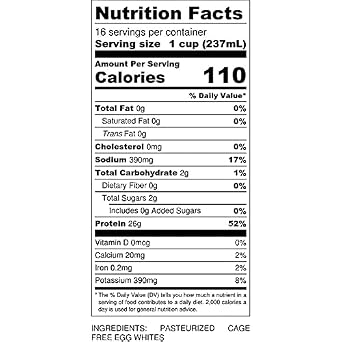 MuscleEgg 4 Gallons Plain Original Liquid Egg Whites Cage-Free