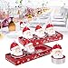 Candela a Forma di Testa di Natale Babbo Natale, 6 Pezzi Decorazione Natalizia per Feste da Tavolo Tealight Room Decorazione Natalizia per Decorazioni notturne di Carnevale, Hotel, Ristorante immagine