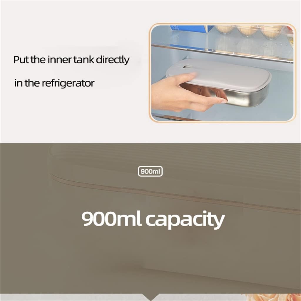 900ml Electric Lunch Box Water-free Heating Portable Rice Cooker Constant Temperature Food Warmer