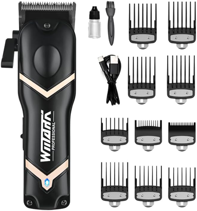 - Men Ng-2047 Premium Metal Body Hair Clipper 10000H+ Brushless Motor(Bldc) Dlc Coating Blade 5Cr15 Stainless Steel Dlc Fade Blade 7000 Rpm Motor 2500 Mah Battery 5 Adjustable Taper 10 Guide Comb