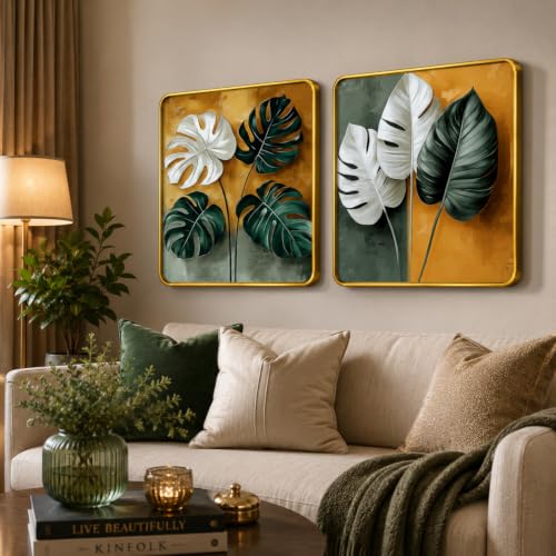 Image of RANDOM Premium Square Wall Painting Set of 2, 38 x 38 cm (Premium painting set of 2)