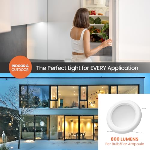 AKIHE 4 Pack 6 Inch Retrofit Recessed Can Light - LED Disk Lights for Ceiling, 10W=110W, 800LM Downlight with Baffle Trim, 5 CCT Selectable, Dimmable, Anti Glare & 90 CRI for Eye Comfort by AKIHE - Used condition - Image 4