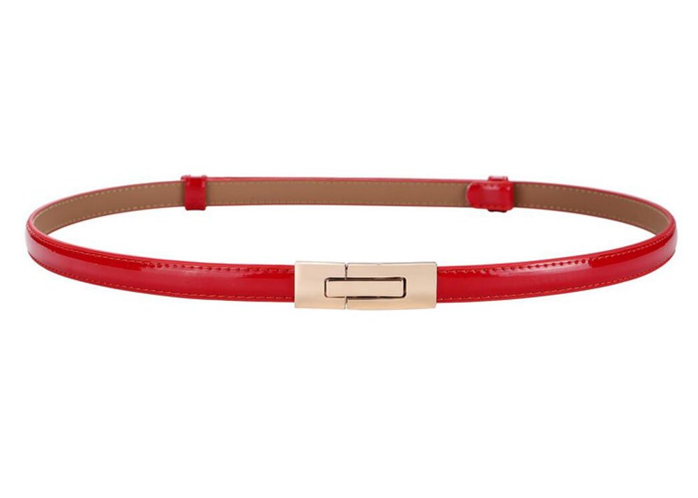 Diyafas Ladies Adjustable Leather Belts for Women Skinny Waist Strap Dress Decoration Waistband