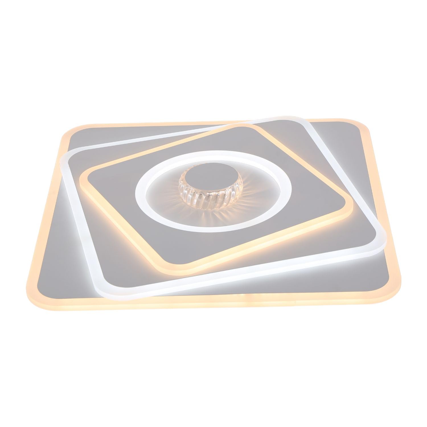 buybuy Lampadario LED 100W, Telecomando 2.4G, Luce Regolabile 6800lm BBLED028