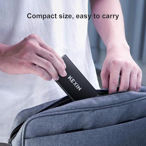 Image of KEXIN External SSD 256GB External Hard Drive USB C Portable SSD, Up to 500MB /s, USB 3.1 External Solid State Drive for PC Mac Android Game Console, Laptop, Xbox, PS4 and More