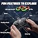 TECHVIO Mini Drone for Kids - 12 Light Modes, 3D Flips, Altitude Hold, 2 Batteries, Quadcopter Fly Toy for Boys and Girls