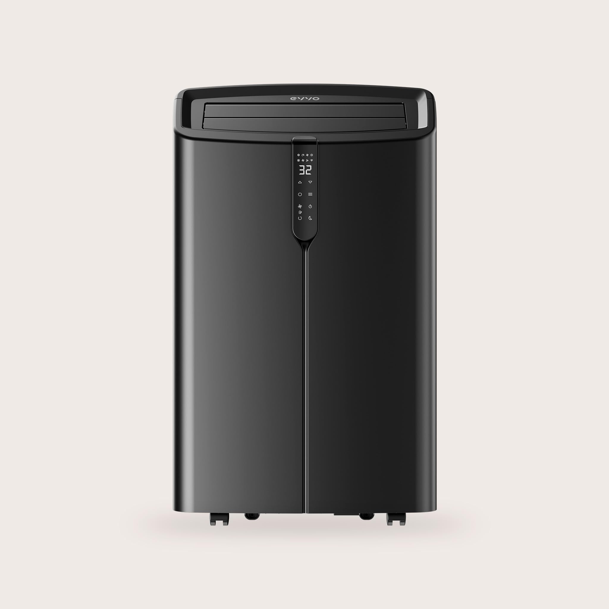 EVVO Clima P14 Silent Climatiseur portable Wi-Fi 14 000 BTU avec pompe à chaleur pingouin climatiseur et chauffage Wi-Fi silencieux déshumidificateur froid et chaleur avec kit de fenêtre