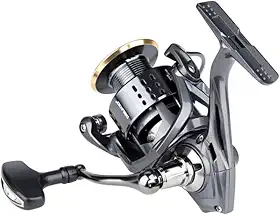 Molinete para Pesca Marinha Sem Folga - Ultra Leve com Estrutura Metálica, 20kg Arrasto Suave Carretilha para Pesca, Anti-Corrosão - Molinete Rotativo Resistente para Água Salgada