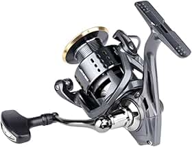 Molinete para Pesca Marinha Sem Folga - Ultra Leve com Estrutura Metálica, 20kg Arrasto Suave Carretilha para Pesca, Anti-Corrosão - Molinete Rotativo Resistente para Água Salgada