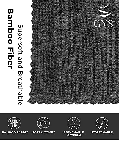 Gys Men's Bamboo Pajama Shorts Comfortable Sleep Shorts Lounge Pajama Bottoms With Pockets, Dark Grey, Xx-Large #TOP5