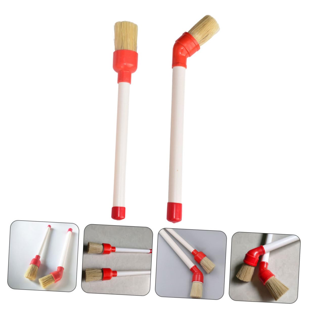 iplusmile 8pezzi Spazzole per Pneumatici Spazzola Detailing per Auto Spazzola per e Pulizia di Ruote Strumenti per Manutenzione Pneumatici Design Compatto e Leggero