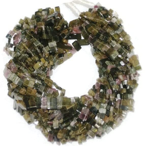 Tourmaline pastèque naturelle en perles lisses LKBEADS pour sublimer vos bijoux bohèmes d'été