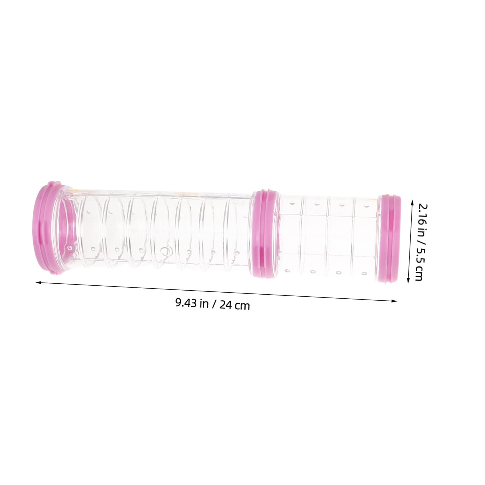 NUOBESTY 2sätze Faltbarer Hamster-spieltunnel für Kleintiere Transparenter Hamsterröhrentunnel Spielzeugtunnel aus Kunststoff für Hamsterkäfige Meerschweinchenröhre zum Spielen und Toben
