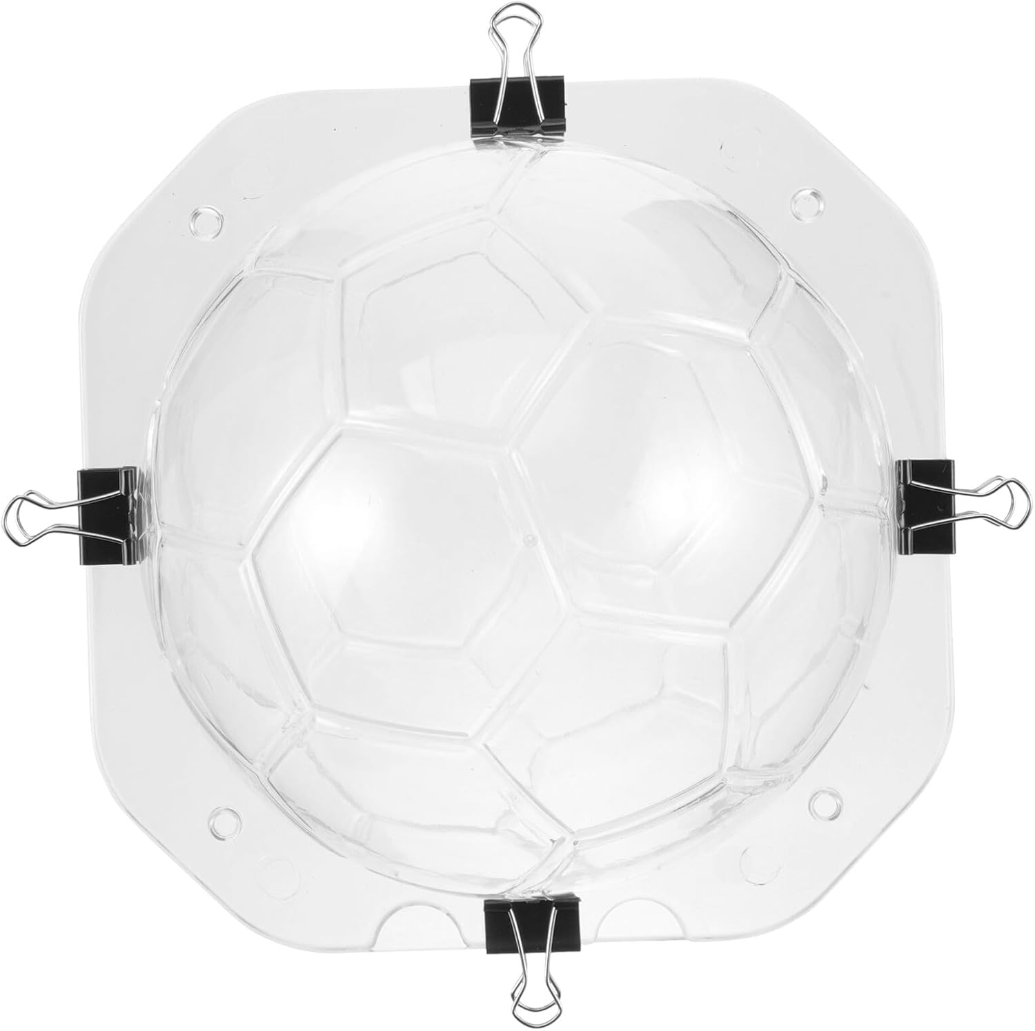 3d Soccer Ball Chocolate Mold Set, Nonstick Plastic Candy and Fondant Baking Mold, Magnetic Hard Plastic DIY Cake Decoration for Sports-themed Parties