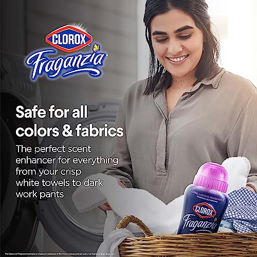Image of Clorox Fraganzia Laundry Scent Booster Crystals, In-Wash Fragrance Beads for Fresh-Smelling Clothes & Linens, Safe for All Fabrics & Colors, Easy-Pour Bottle, Spring Scent, 18 Oz, 2 Pack