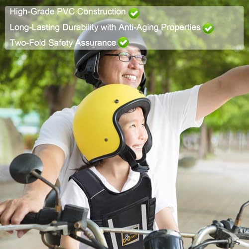 DGMI Kinder Motorrad Sicherheitsgurt, Motorrad Kinder Gürtel, Sicherheitsgurt Motorrad mit Reflektierenden Streifen, Motorrad Kindergurt Atmungsaktives für Zwischen 2 und 15 Jahren
