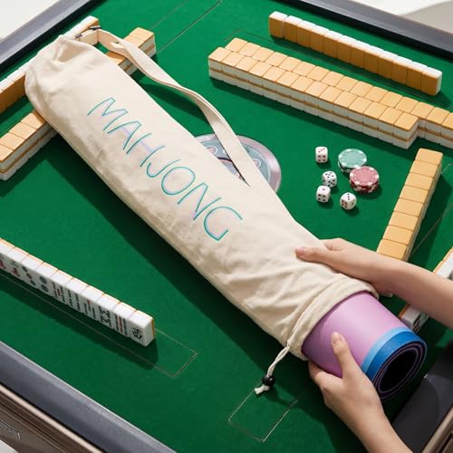 Bolsa para Tapete de Mahjong Largo 35 Pulgadas Beige miniatura 4
