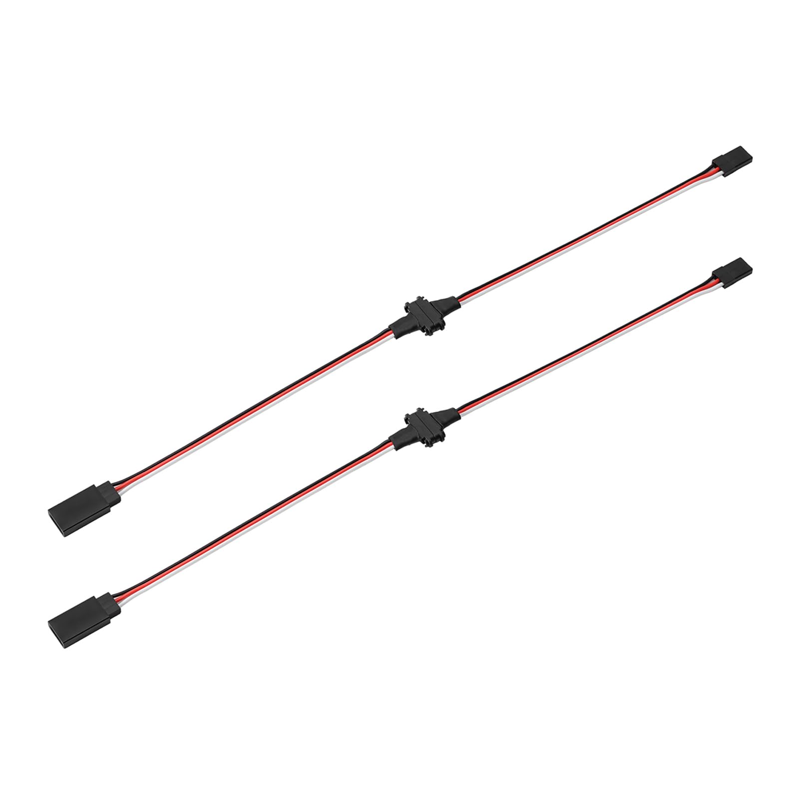 INJORA 2PCS Magnetic Snap-on JR Extension Cable for RC Models (34.5cm*2)