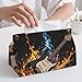 Tissue Box Cover, Electric Guitar Music Tissue Box Holder, PU Stylish Decorative Holder with Snap Closure, Easy Refill & Durable Design for Home, Car & Office, All Occasions