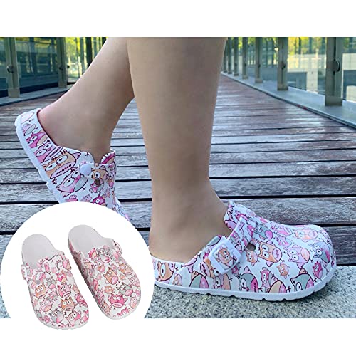 shamjina Sapatos de deslizamento para enfermeiras femininas, sapatos de enfermagem para médicos, chi
