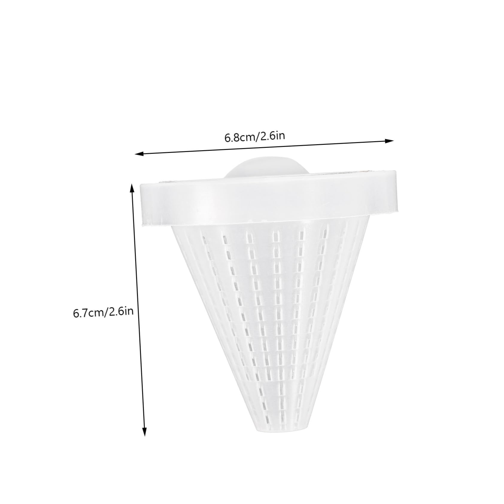 TOBBOMEY Cone Fish Tank Feeder for Worms 10 Pack Red Aquarium Feeding Cup Strong Suction Random Color