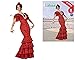 Atosa-15587 Disfraz Flamenca, Color rojo, XS-S (15587