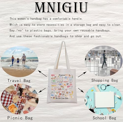 Bolso tote de viaje MINIGIU Maryland - Regalo para bienvenida a Maryland miniatura 6