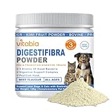 DigestiFibra Powder for Dogs & Cats – Natural Fibre Powder Supplement for Gut Health, Anal Glands & Scooting Relief – Prebiotic & Probiotic Digestive Treats – Fibre Supplement for Dogs & Cats