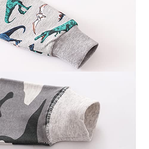 Image of Toddler Boys Crewneck Sweatshirt, Cotton Long-Sleeve Pullover Cartoon Print