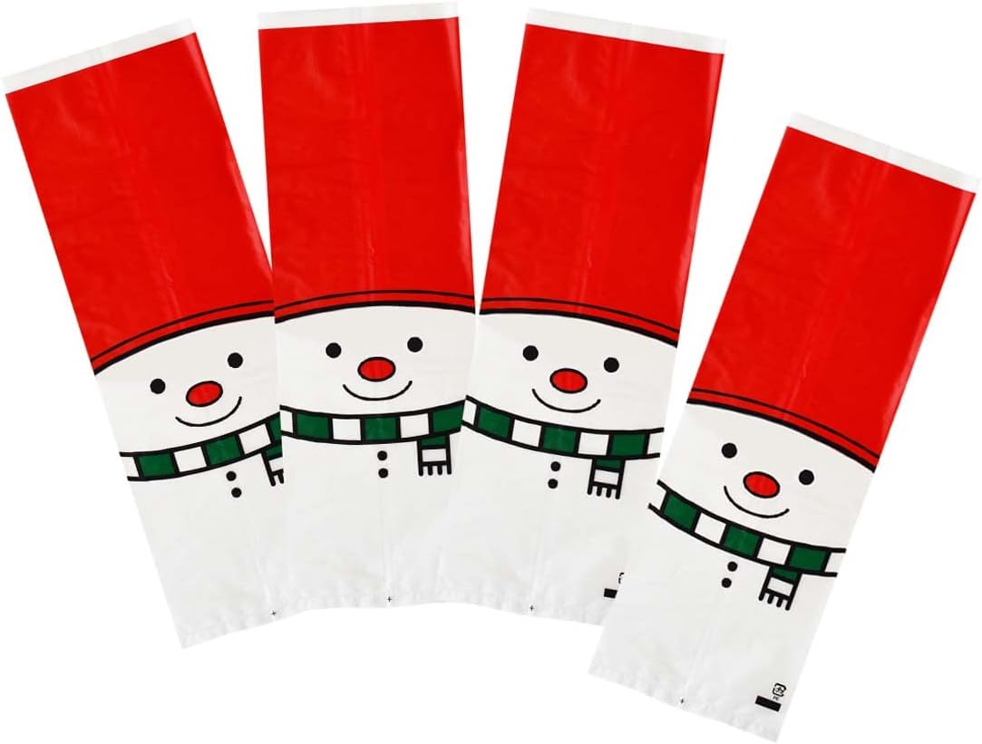 Amazon.co.jp Exclusive 11251-200 PP Bags, 1 Loin Bag, Snowman, 200 Pieces, Bread Bags, Bread Packaging Bags (Commercial Set)