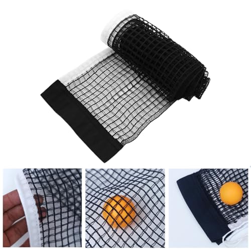 VBSYUYQ 180cm Table Tennis Replacement Net, Standard Size Durable Polyester Ping Pong Net, Indoor Outdoor Replacement Mesh for Most Standard Table Tennis Net Posts, Black - Image 6