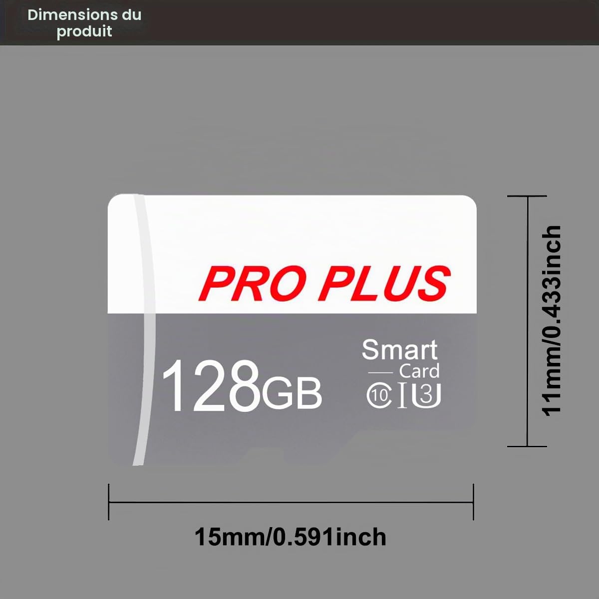Lot de 2 Carte Mémoire 128 Go avec Adaptateur, Carte Mémoire TF Haute Vitesse, UHS-I, A1, C10, Carte TF pour Tablette/Téléphone/Appareil Photo/Autoradio/Enregistreur de Conduite (TF183 128 Go)