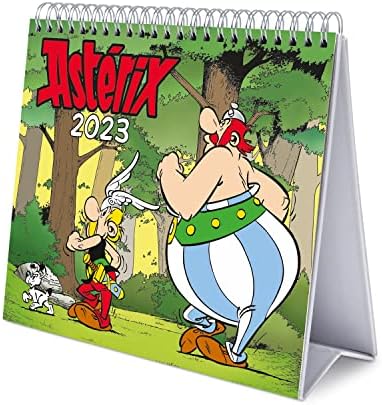 Official Asterix Calendar 2023 - Desktop Calendar 2023 - 7 x 8 inches / 18 x 20 cm - Asterix Desk Calendar 2023 - 12 Month 2023 Planner - Asterix Gifts