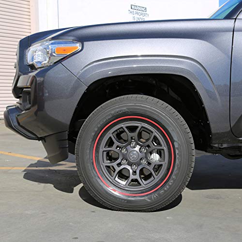 Tire Stickers Red Line Tire Add-On Rubber Stripe Kit - Diy Redline Applies To Any Tire With Glue Included - Custom Sizing/Thickness #TOP3