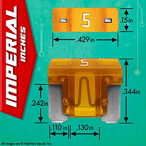 Biofuse 12 Awg Low Profile Mini Att 20 Piece Automotive Car Fuse Assortment And Holders Set (2 Add-A-Circuit Fuse Tap Adapters, 18 Lp-Mini Blade Fuses + Fuse Puller) 2A 3A 5A 7.5A 10A 15A 20A 25A 30A #TOP3